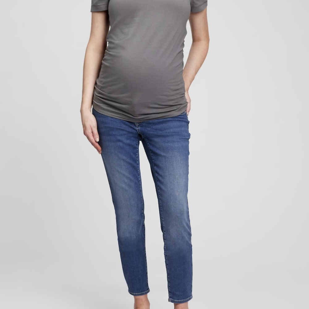 GAP Maternity Inset Panel Skinny Jeans 14S